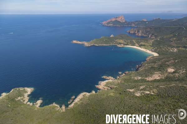 Vue aérienne de Corse