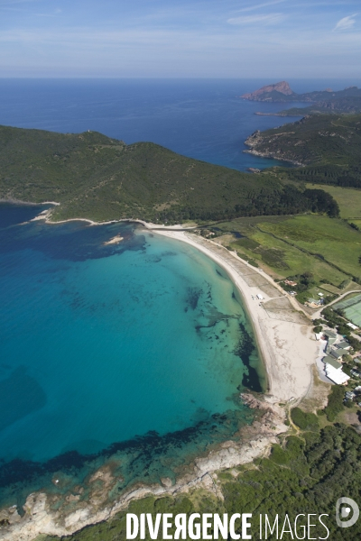 Vue aérienne de Corse