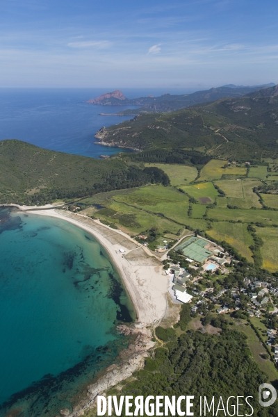 Vue aérienne de Corse