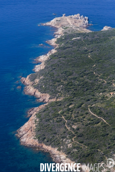 Vue aérienne de Corse