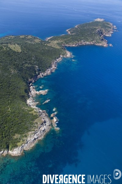 Vue aérienne de Corse