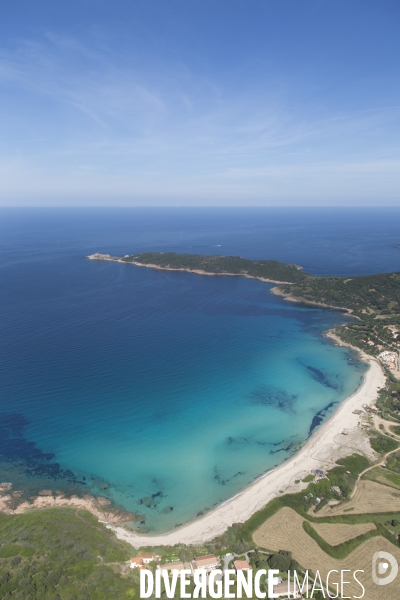 Vue aérienne de Corse