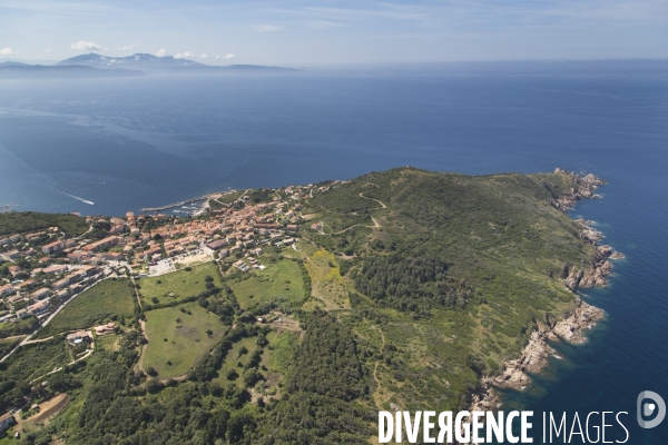 Vue aérienne de Corse