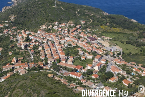 Vue aérienne de Corse