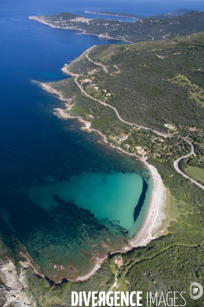 Vue aérienne de Corse