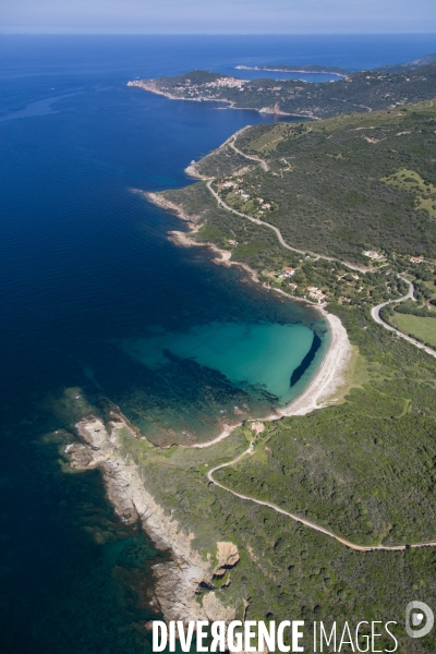 Vue aérienne de Corse