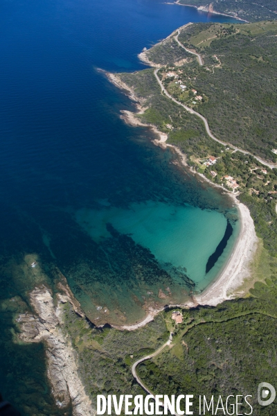 Vue aérienne de Corse