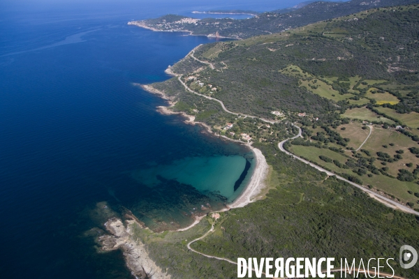 Vue aérienne de Corse