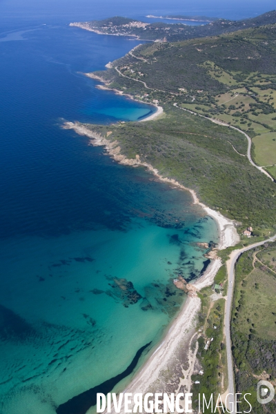 Vue aérienne de Corse