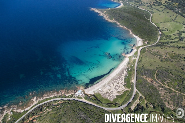 Vue aérienne de Corse