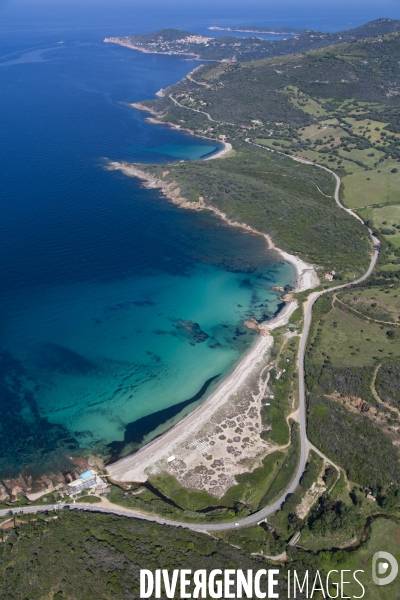 Vue aérienne de Corse