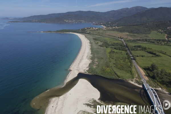 Vue aérienne de Corse