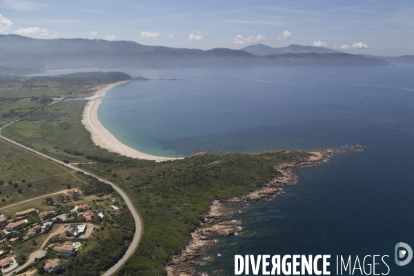 Vue aérienne de Corse