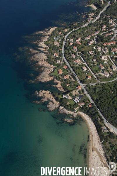 Vue aérienne de Corse