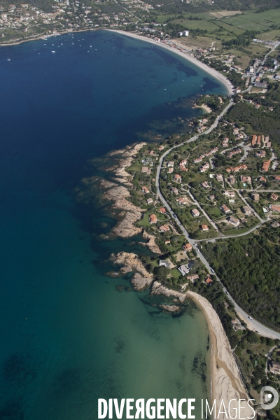 Vue aérienne de Corse