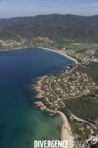 Vue aérienne de Corse