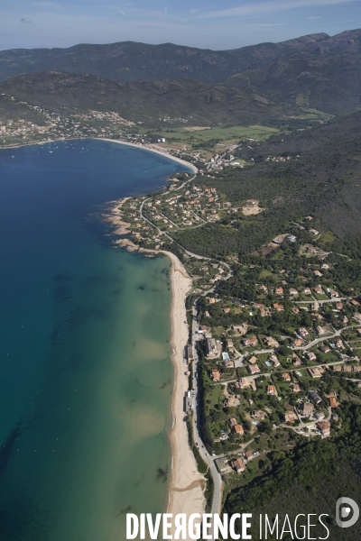 Vue aérienne de Corse