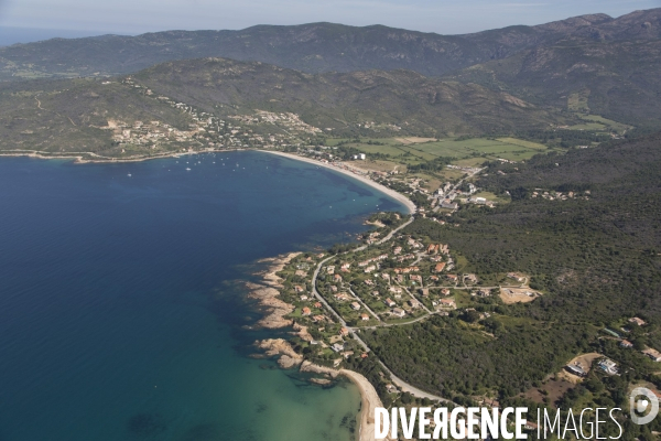 Vue aérienne de Corse