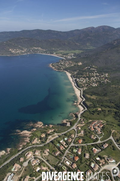 Vue aérienne de Corse