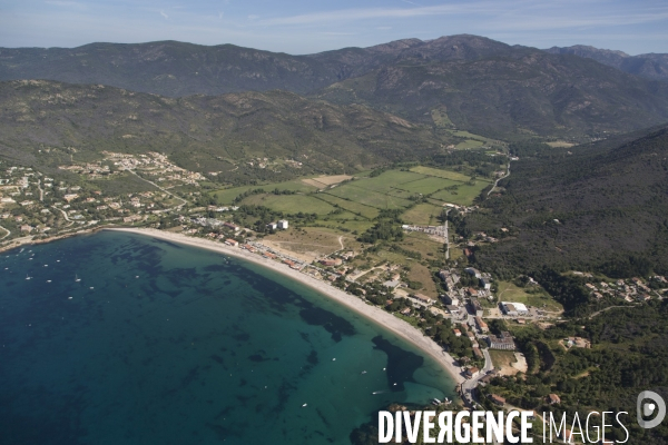 Vue aérienne de Corse