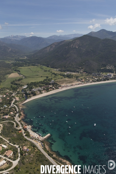 Vue aérienne de Corse