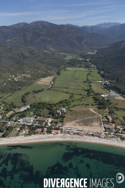 Vue aérienne de Corse