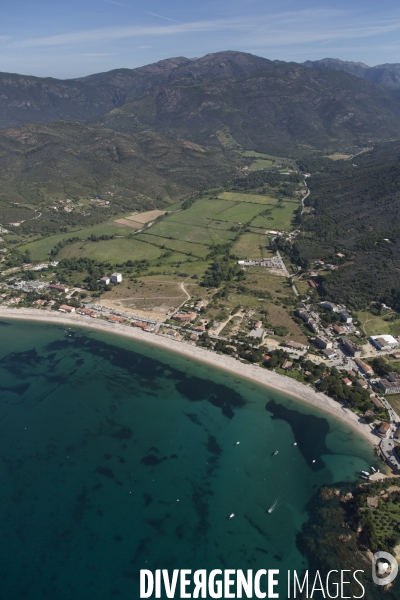 Vue aérienne de Corse