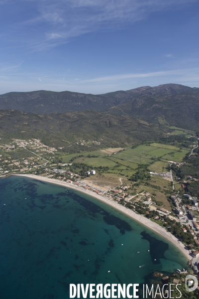 Vue aérienne de Corse