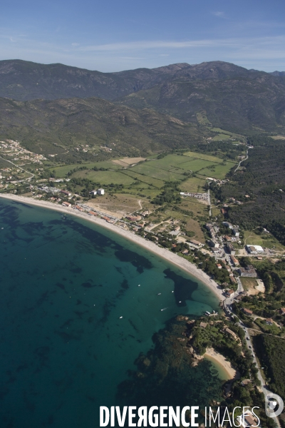 Vue aérienne de Corse