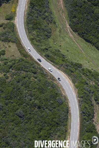 Vue aérienne de Corse