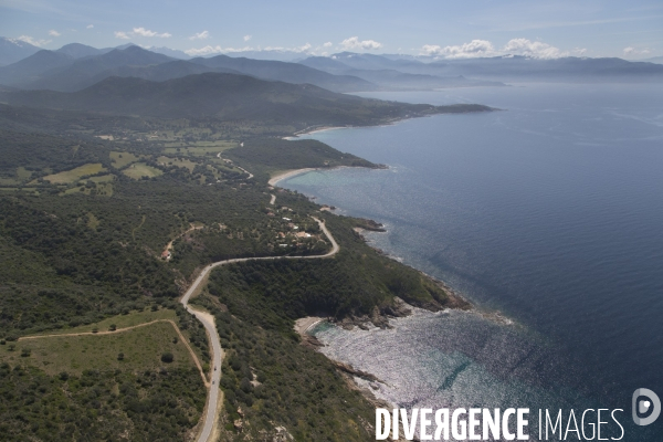 Vue aérienne de Corse