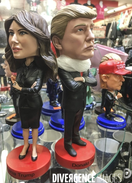 Statuettes a l effigie de donald et melania trump