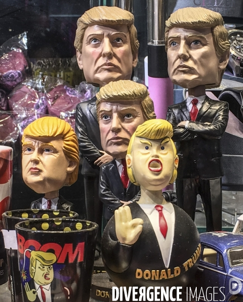 Statuettes a l effigie de donald et melania trump