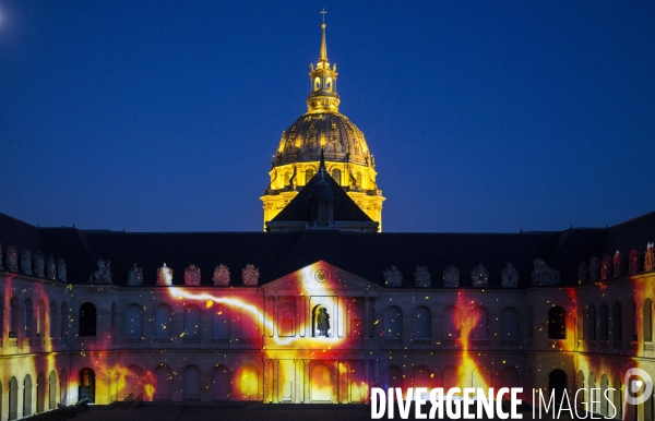 Spectacle La nuit aux Invalides dans la cour d honneur de l Hôtel des Invalides.