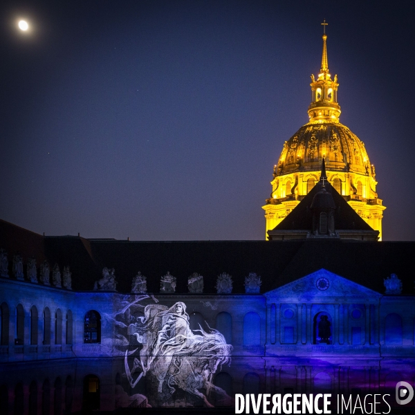 Spectacle La nuit aux Invalides dans la cour d honneur de l Hôtel des Invalides.