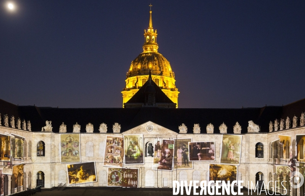 Spectacle La nuit aux Invalides dans la cour d honneur de l Hôtel des Invalides.