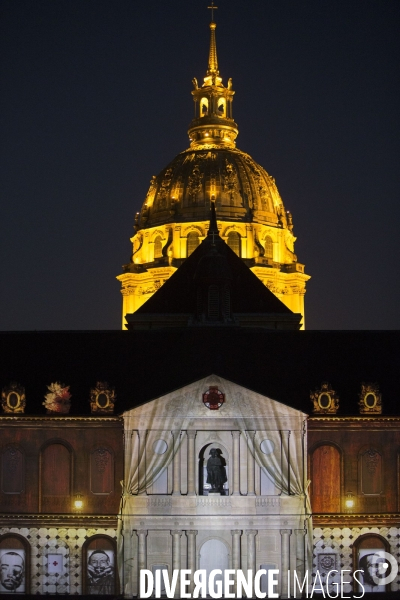 Spectacle La nuit aux Invalides dans la cour d honneur de l Hôtel des Invalides.