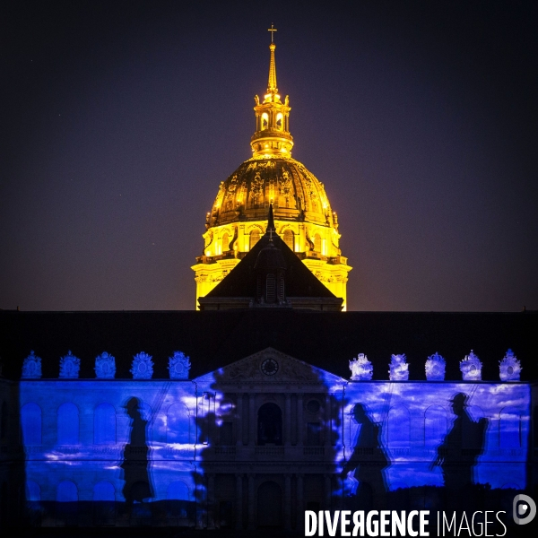 Spectacle La nuit aux Invalides dans la cour d honneur de l Hôtel des Invalides.