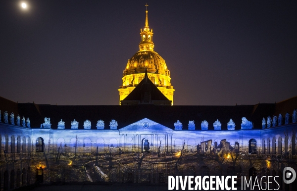 Spectacle La nuit aux Invalides dans la cour d honneur de l Hôtel des Invalides.