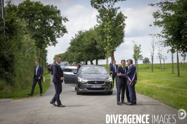 Emmanuel Macron en Vendée, hommage à Clemenceau