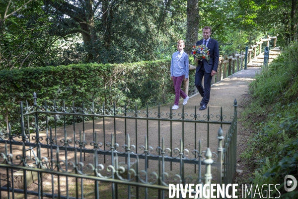 Emmanuel Macron en Vendée, hommage à Clemenceau