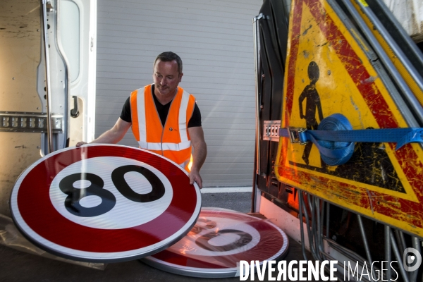 La vitesse sur les routes sans séparateur central passe de 90 à 80 km/h à partir du 1er juillet 2018