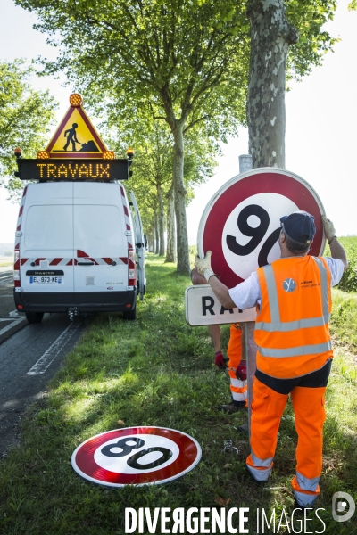 La vitesse sur les routes sans séparateur central passe de 90 à 80 km/h à partir du 1er juillet 2018
