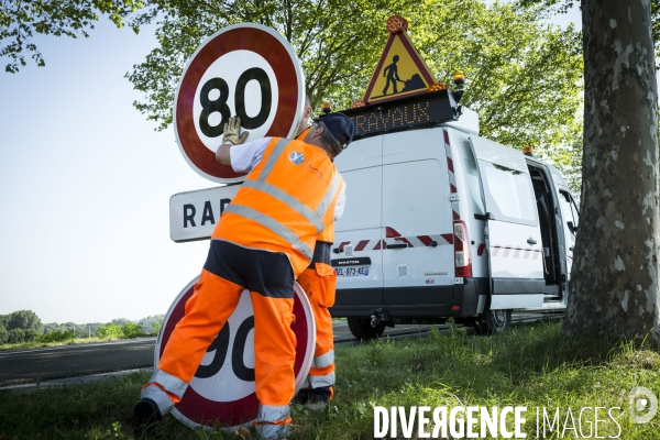 La vitesse sur les routes sans séparateur central passe de 90 à 80 km/h à partir du 1er juillet 2018