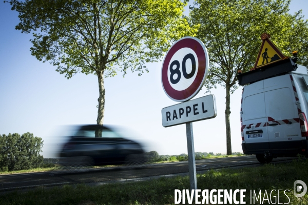 La vitesse sur les routes sans séparateur central passe de 90 à 80 km/h à partir du 1er juillet 2018