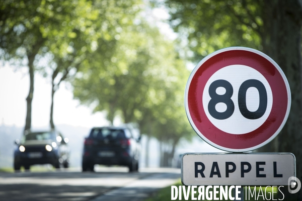 La vitesse sur les routes sans séparateur central passe de 90 à 80 km/h à partir du 1er juillet 2018