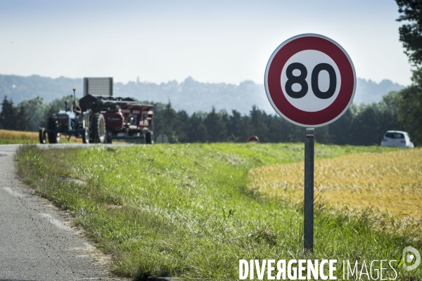 La vitesse sur les routes sans séparateur central passe de 90 à 80 km/h à partir du 1er juillet 2018