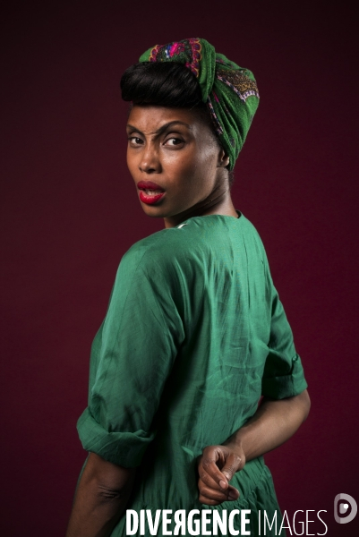 Portrait de la chanteuse imany.