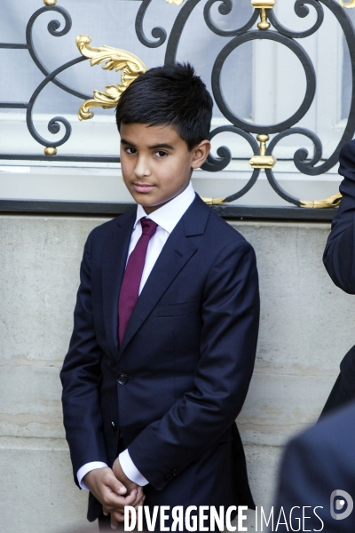 L émir du Quatar Cheikh Tamim bin Hamad bin Khalifa AL THANI à l Elysée.