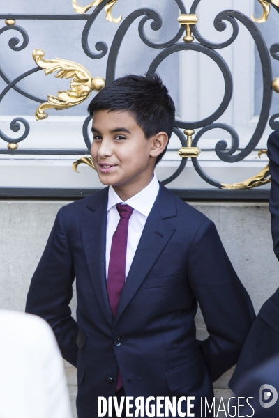 L émir du Quatar Cheikh Tamim bin Hamad bin Khalifa AL THANI à l Elysée.